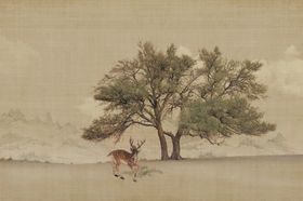 工笔画大树