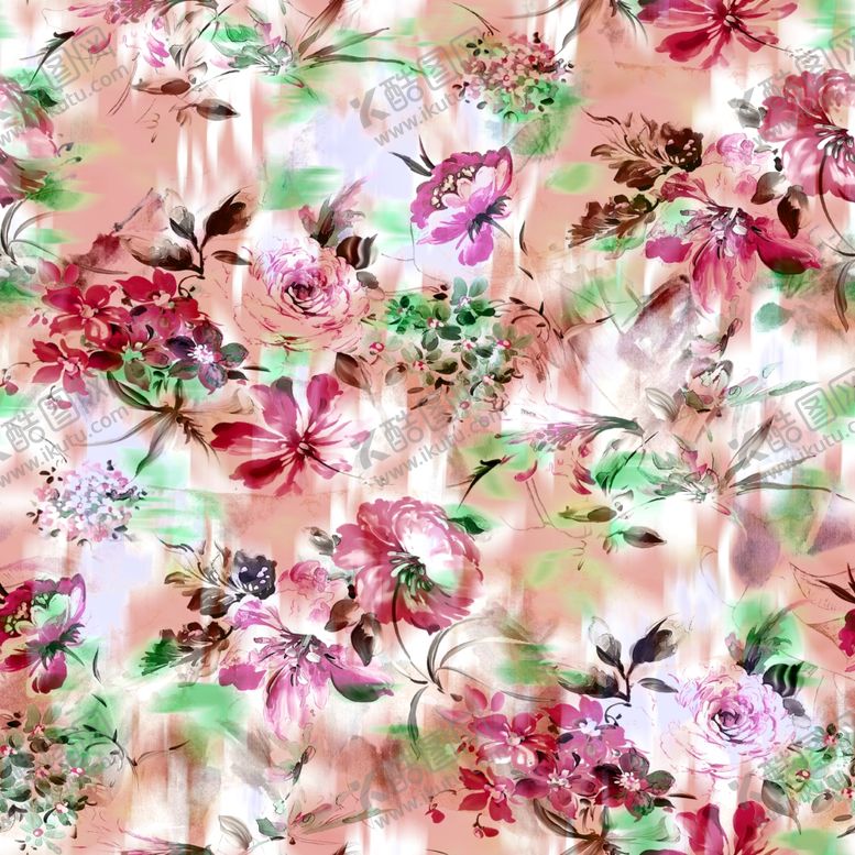 编号：12819004030758056043【酷图网】源文件下载-数码印花花卉