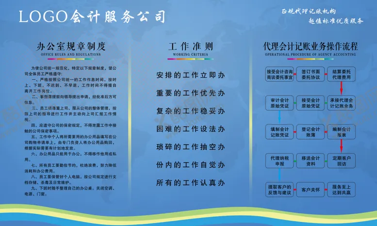 编号：20399702030352318631【酷图网】源文件下载-会计业务操作流程工作准则制度