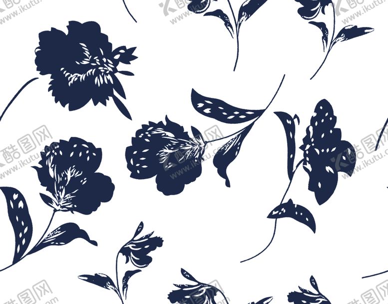 编号：91118904302250228390【酷图网】源文件下载-剪影花
