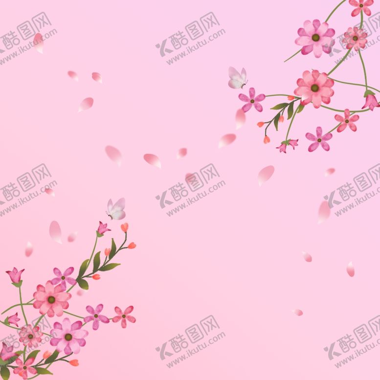 编号：82973409141227574170【酷图网】源文件下载-粉色花卉背景