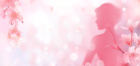 三八节妇女节粉色简约背景