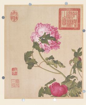 工笔花鸟北欧装饰画水墨水彩
