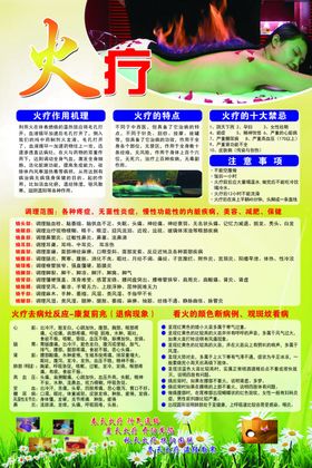 火疗海报