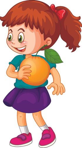 卡通儿童小学生生活女孩