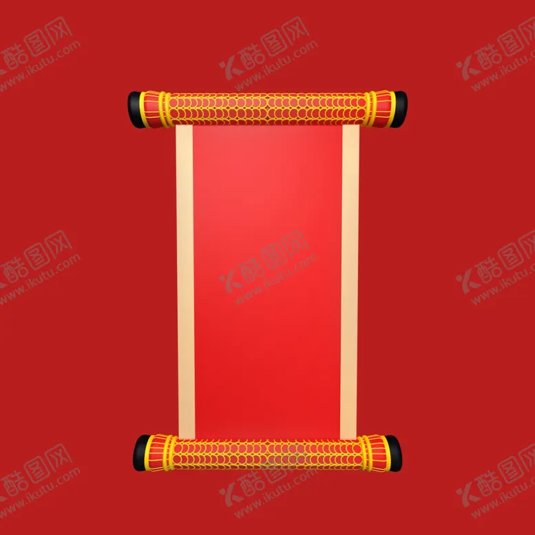 编号：29153801170617562711【酷图网】源文件下载-卷轴画轴素材