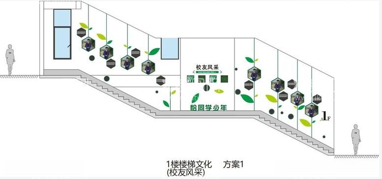 编号：30830912100944421936【酷图网】源文件下载-楼梯文化墙