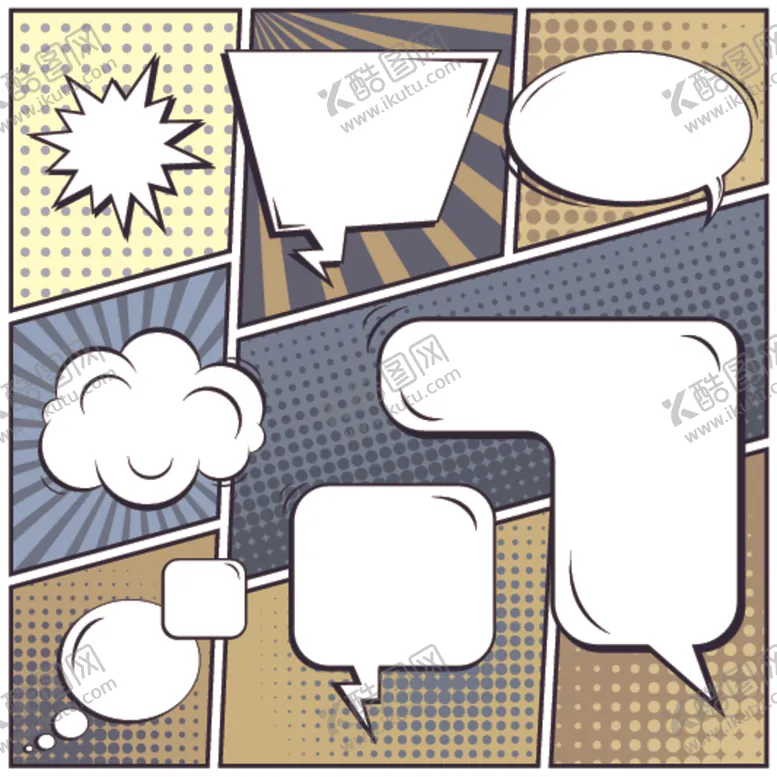 编号：44824506302146005019【酷图网】源文件下载-漫画对话框
