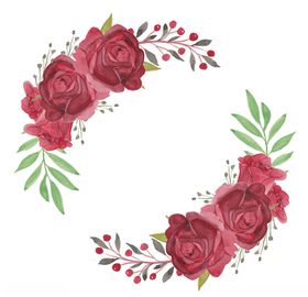 玫瑰边框