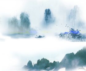 水墨山水素材
