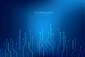 科技背景抽象线条5G大数据