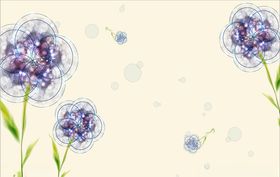 紫色蒲公英花环
