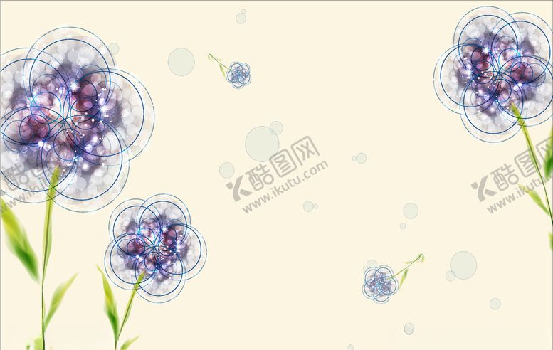编号：39200305041112431118【酷图网】源文件下载-紫色蒲公英花环