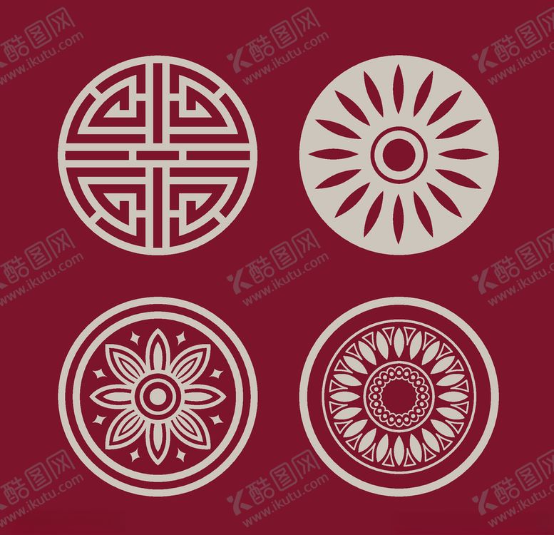 编号：24108610050006132773【酷图网】源文件下载-中式花纹