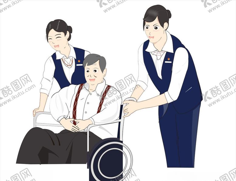 编号：43901505130327532308【酷图网】源文件下载-服务人员卡通