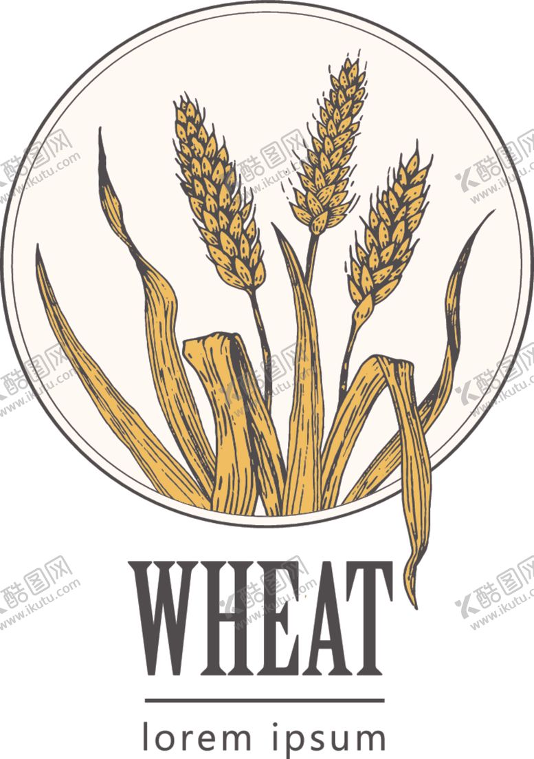 编号：31625310090458028802【酷图网】源文件下载-麦穗图标