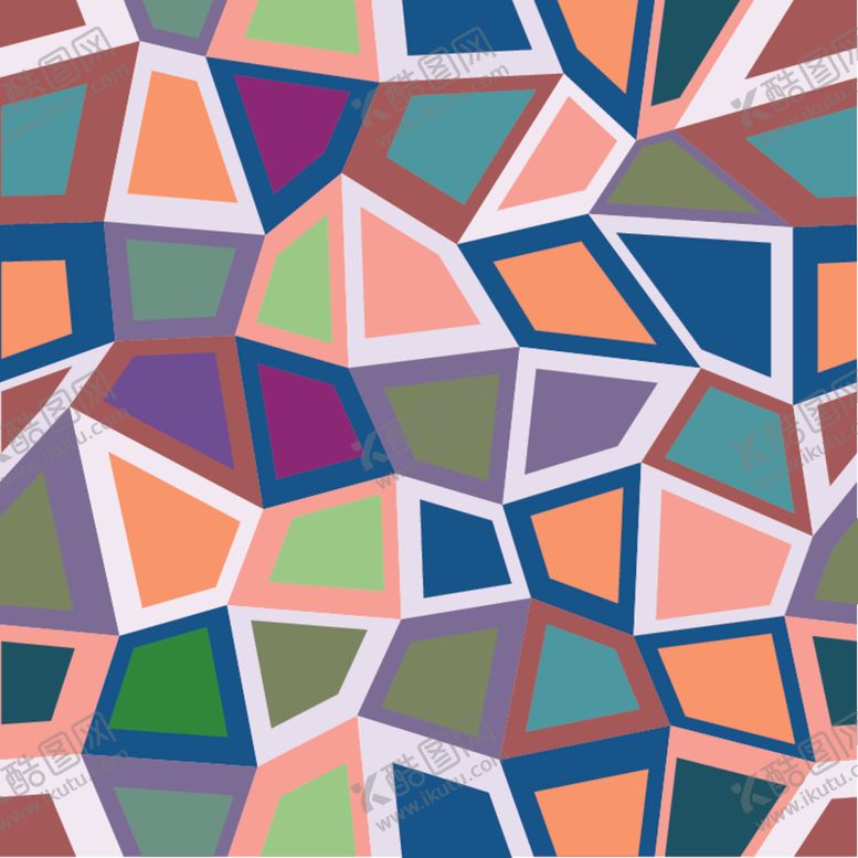 编号：83685409222354222532【酷图网】源文件下载-格子几何数码印花高清素材