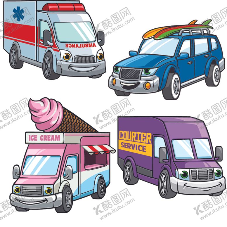 编号：23369109270857268378【酷图网】源文件下载-卡通小汽车