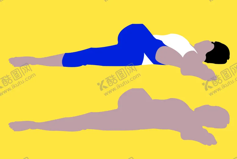 编号：64735810081635221327【酷图网】源文件下载-仰卧扭脊式