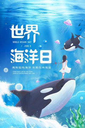 世界海洋日公益海报