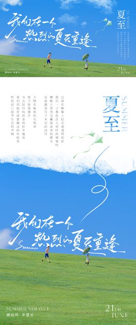 夏至节气海报展板