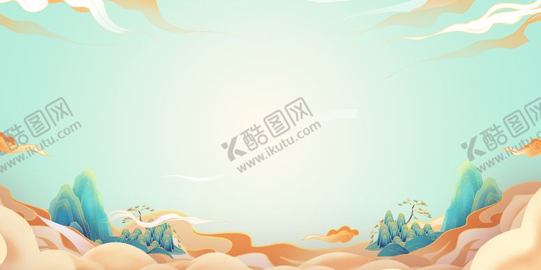 编号：72645309211329242956【酷图网】源文件下载-国潮背景