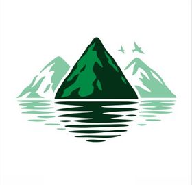 山水图案图标CDR矢量图