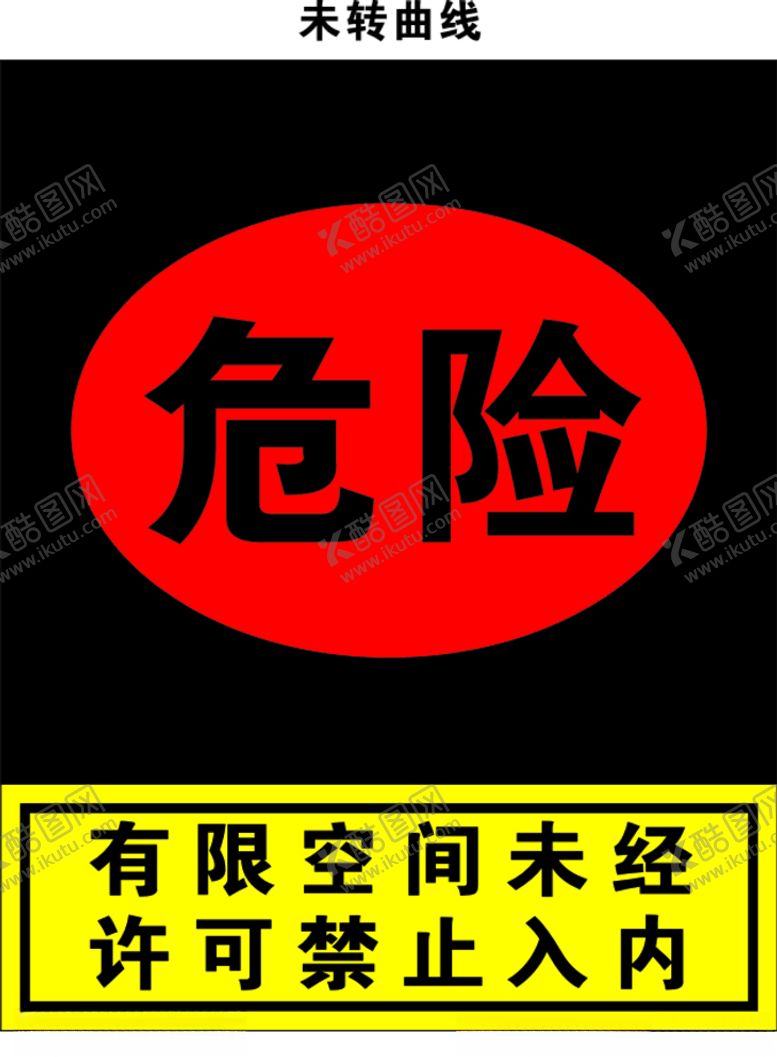 编号：74915709090540141042【酷图网】源文件下载-有限空间危险警示牌