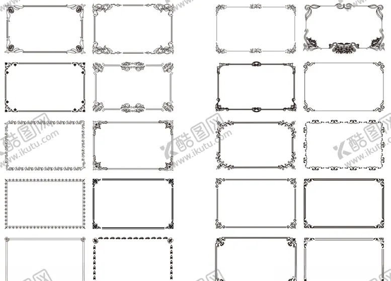 编号：42750610130027153082【酷图网】源文件下载-矢量边框