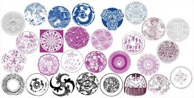 圆形花边圆形边框花边花纹