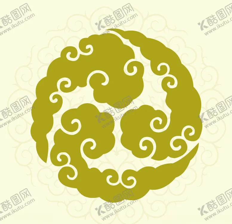 编号：81794510081702316034【酷图网】源文件下载-中式图案祥云