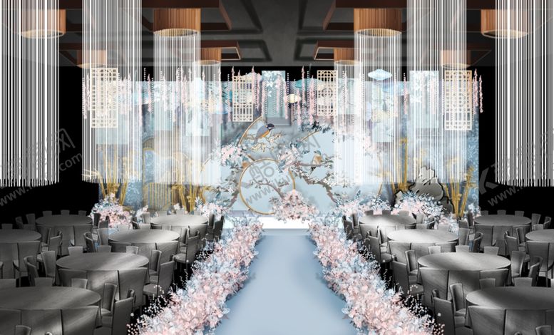 编号：30791309282309496763【酷图网】源文件下载-婚礼主场平面效果图