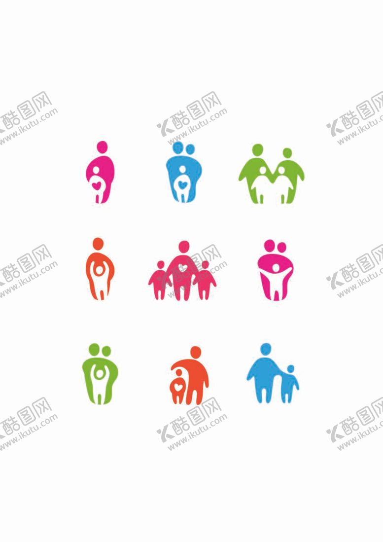 编号：29879410190334315820【酷图网】源文件下载-家庭人物logo