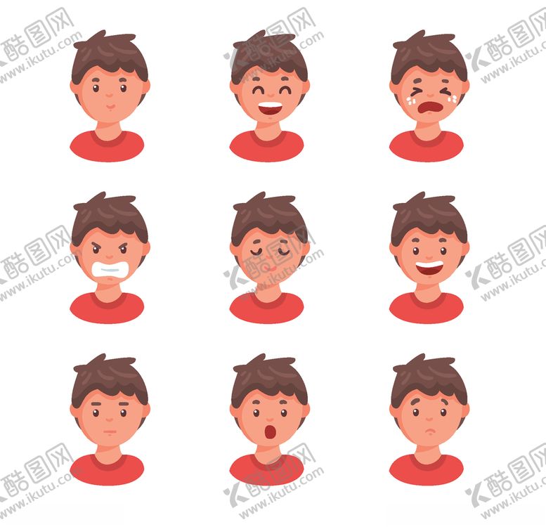 编号：77317507021614345138【酷图网】源文件下载-不同表情