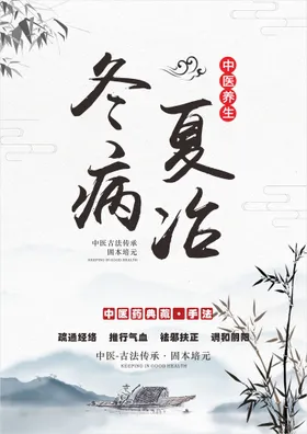 中医养生海报画册文化墙墙画