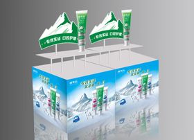 纳爱斯健爽白牙膏货柜展示