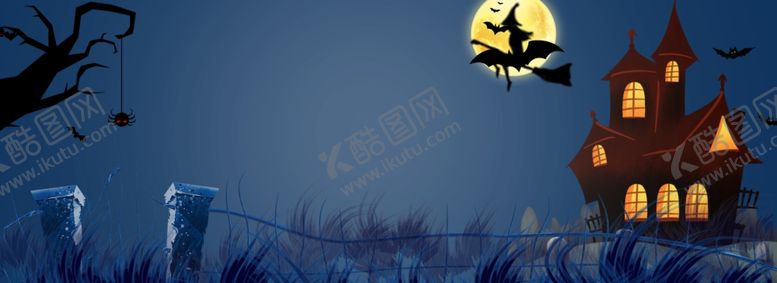 编号：55955610302225424768【酷图网】源文件下载-万圣节展板背景