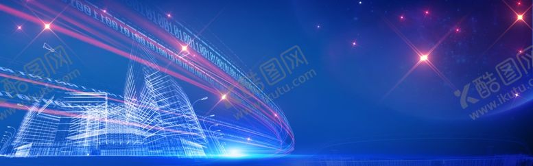 编号：25761909091728094838【酷图网】源文件下载-蓝色城市星光背景