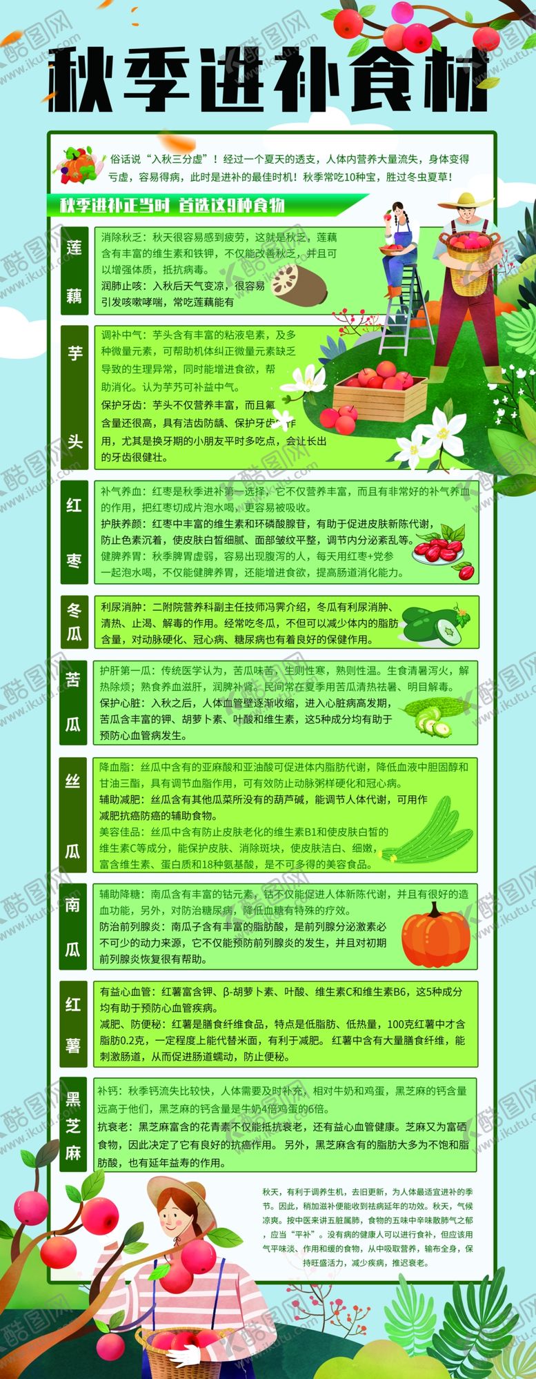 编号：50769507082148281511【酷图网】源文件下载-秋季进补