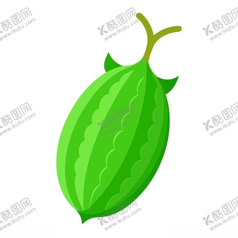 编号：47754201282211481977【酷图网】源文件下载-简易的卡通风格的苦瓜