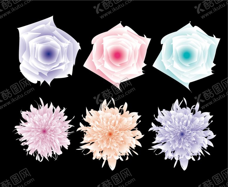 编号：20047804181408485947【酷图网】源文件下载-立体花卉插画