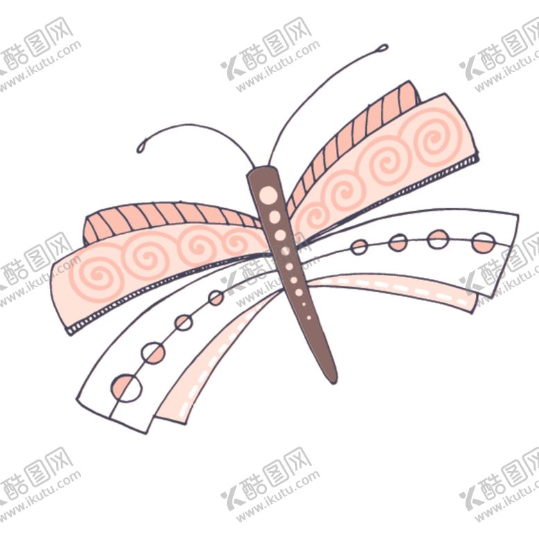编号：82390309260233265364【酷图网】源文件下载-花朵蝴蝶卡通图案