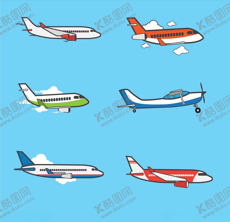 编号：95281905060305047098【酷图网】源文件下载-矢量飞机