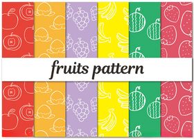 多彩水果图案背景