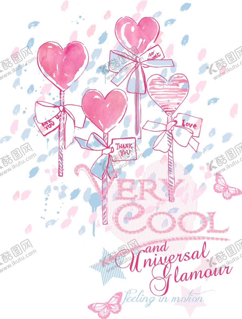 编号：86020810050824397744【酷图网】源文件下载-爱心蝴蝶结手绘