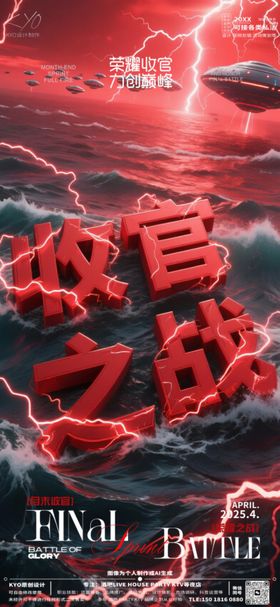 酒吧KTV预定收官之战闪电飞碟海报