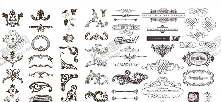 编号：47688509251604191435【酷图网】源文件下载-矢量欧式花纹