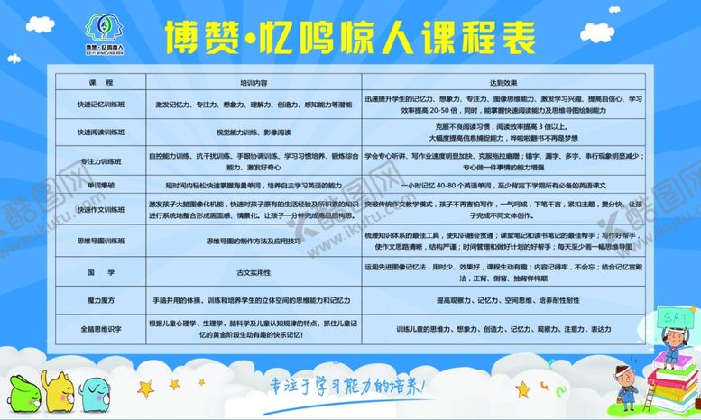 编号：30743109271655394180【酷图网】源文件下载-课程表