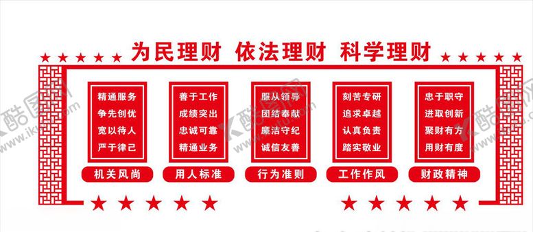 编号：67733807050802013482【酷图网】源文件下载-财政局墙面设计展板