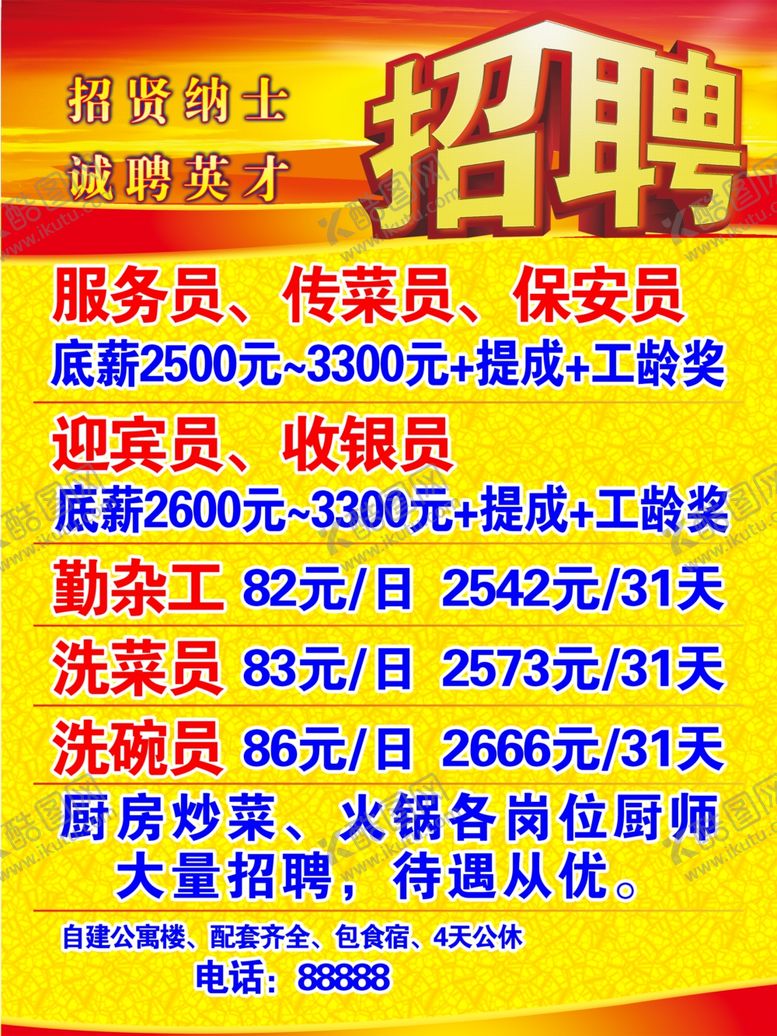 编号：65070004290851093342【酷图网】源文件下载-招聘海报